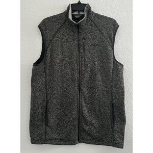 Eddie Bauer Radiator Sweater Fleece Vest 2.0 Men's Size L Dark Gray Utility Work